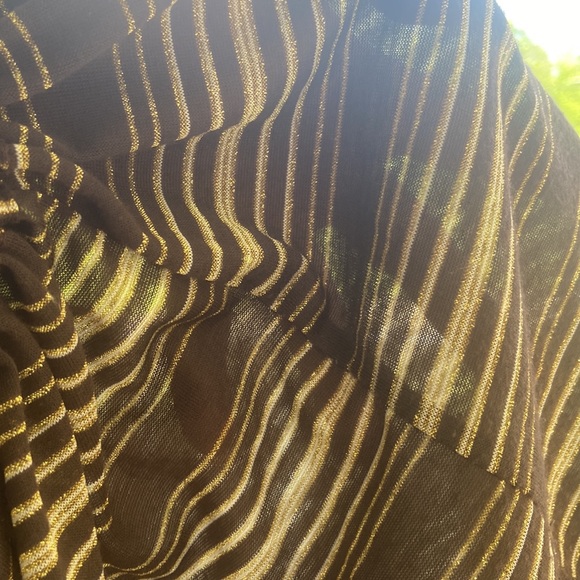 Vitamin A Long Sleeve V Neck Hoodie Shimmer Cover Up Women's Size S - Picture 7 of 7